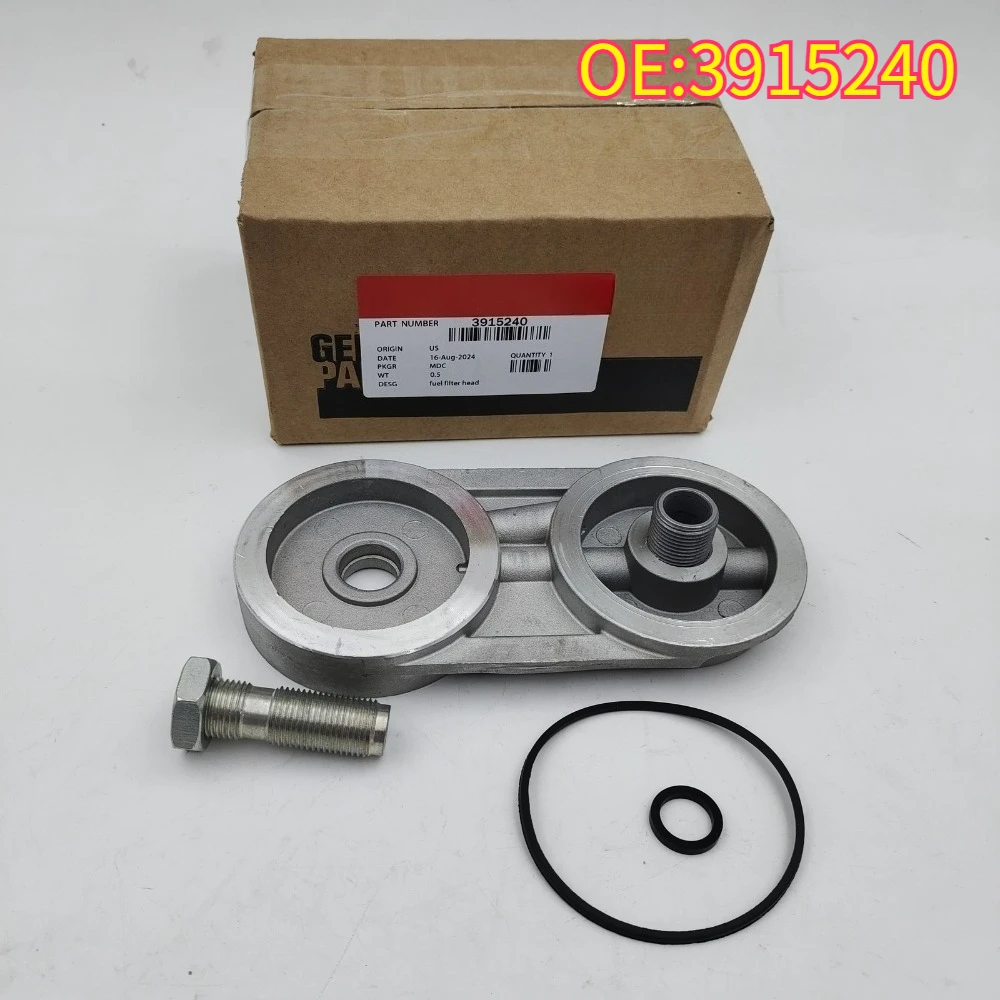 

For 3915240 Fuel Filter Head For Cummins 6BT 5.9L 12V 3.9L 6C 6CT 3904362 3915238 3897331 3915240