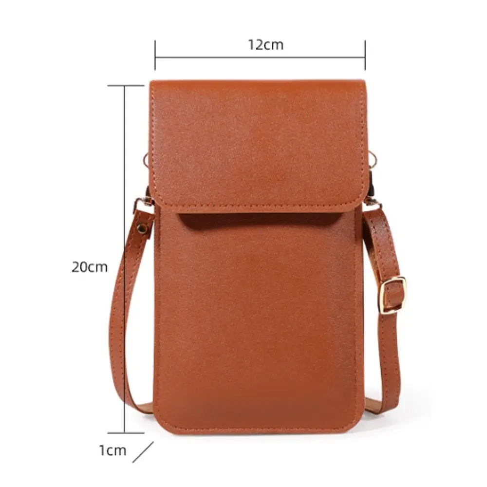 Women\'s Mini Bag Touch Screen Mobile Phone Wallet PU Leather Tote Wallet Women\'s Crossbody Bag Shoulder Bag Purse Clutch