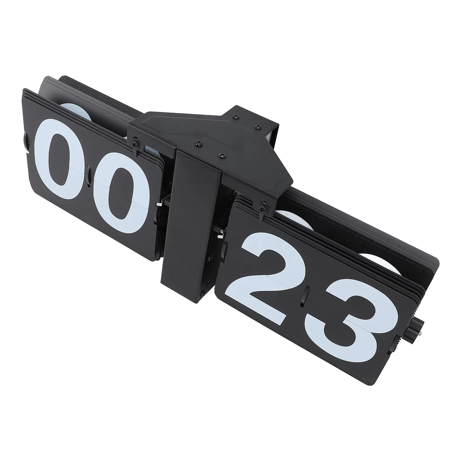 Retro Digital Flip Down Clock 24 Hours Single Sided Minimalist Mechanical Automatic Flip Clock for Home Study Room Office