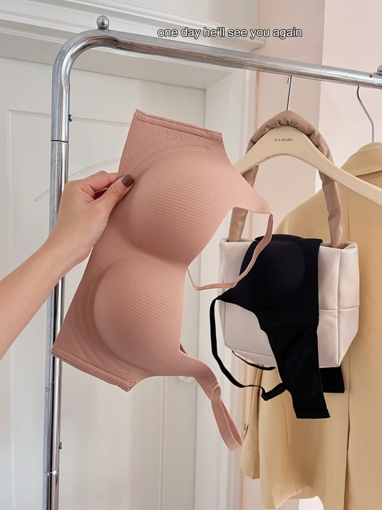 Sujetador Sin Aros Realce Sin Costuras Soporte الجانبي المضاد Caidm Para Senos Pequeños Brasier Comfort Sin Varillas Levantamiento