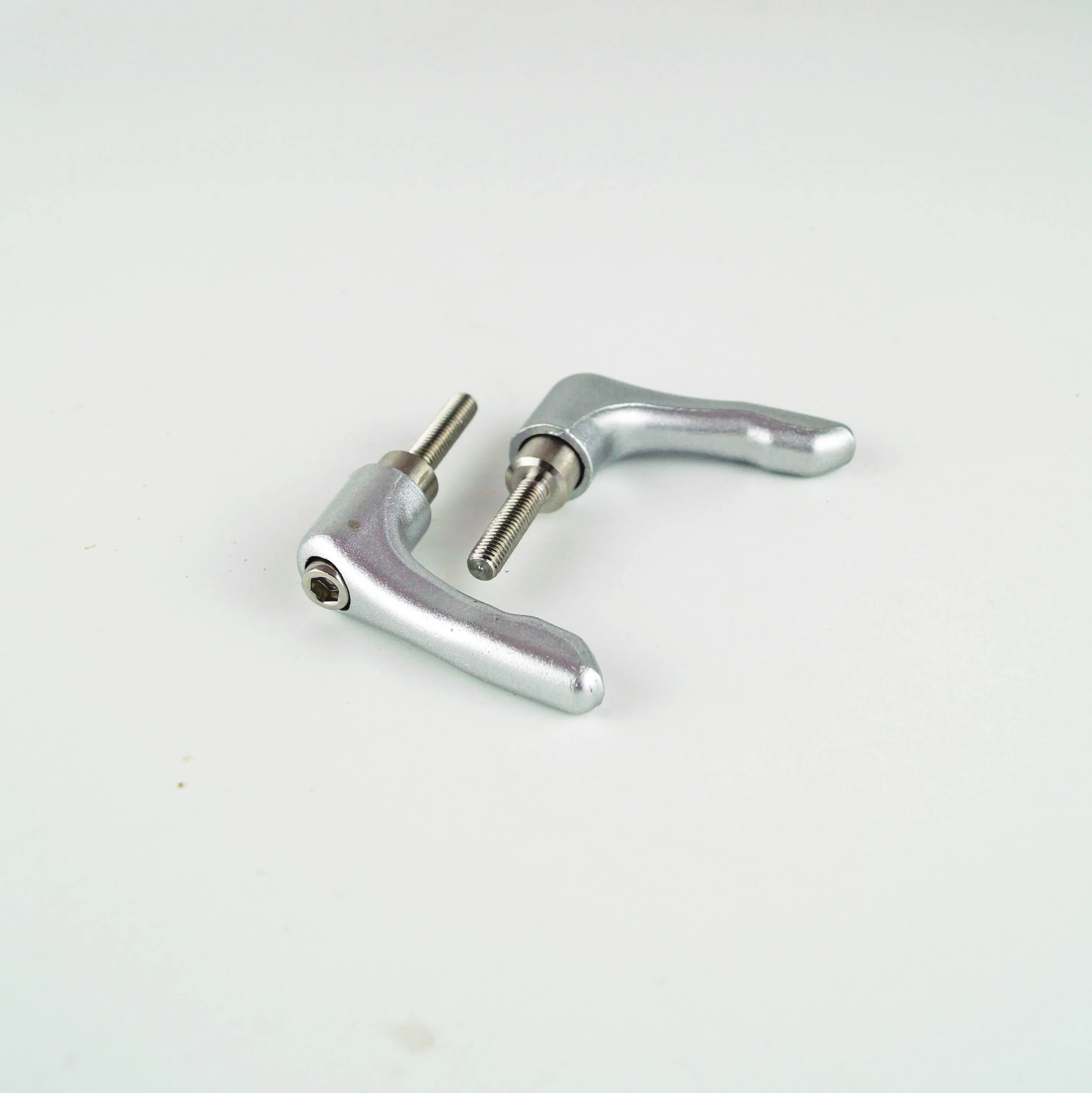 M5 M6 AISI304 Stainless Steel Solid Adjustable handle clamping lever arms tension levers silver color