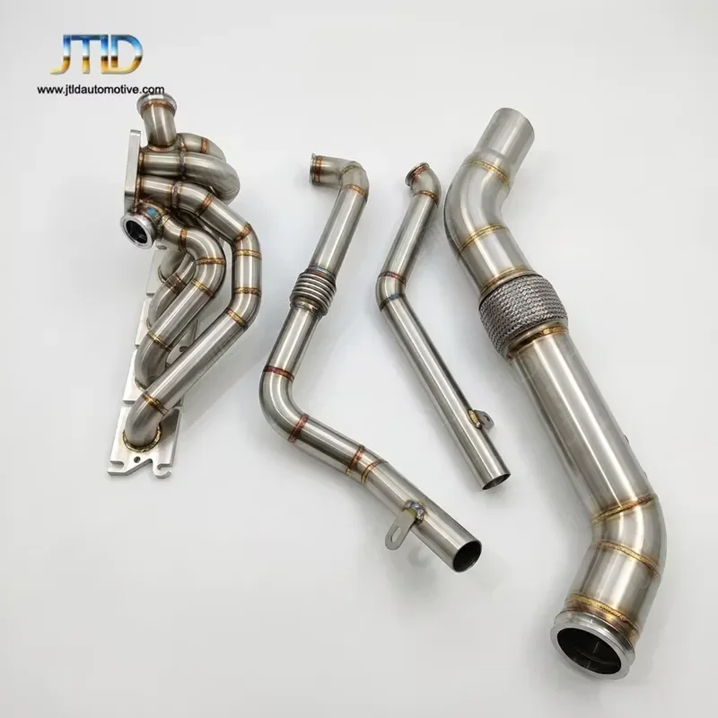Premium Stainless Steel S58 Turbo Manifold for BMW G80 M3 G82 M4 Performance Racing Exhaust Header Downpipe Kit Upgrade