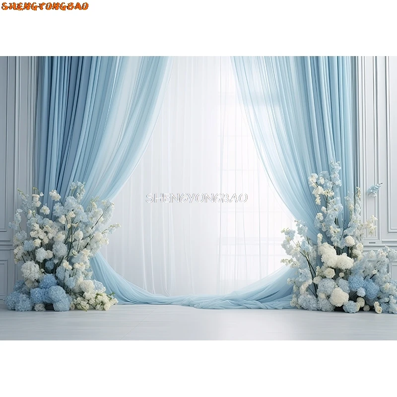 Nette Mariage Scène Photographie Décors Fleur Arc Fond Bannière NikRideau Décoré Photo Studio Accessoires SG-02