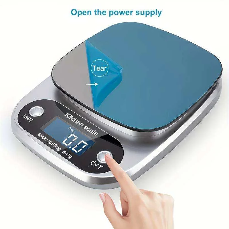 High Precision Kitchen Scale 10kg Electronic Jewelry Food Baking Scale Multifunction Measuring Tool Gram Scale Lcd Display view 3