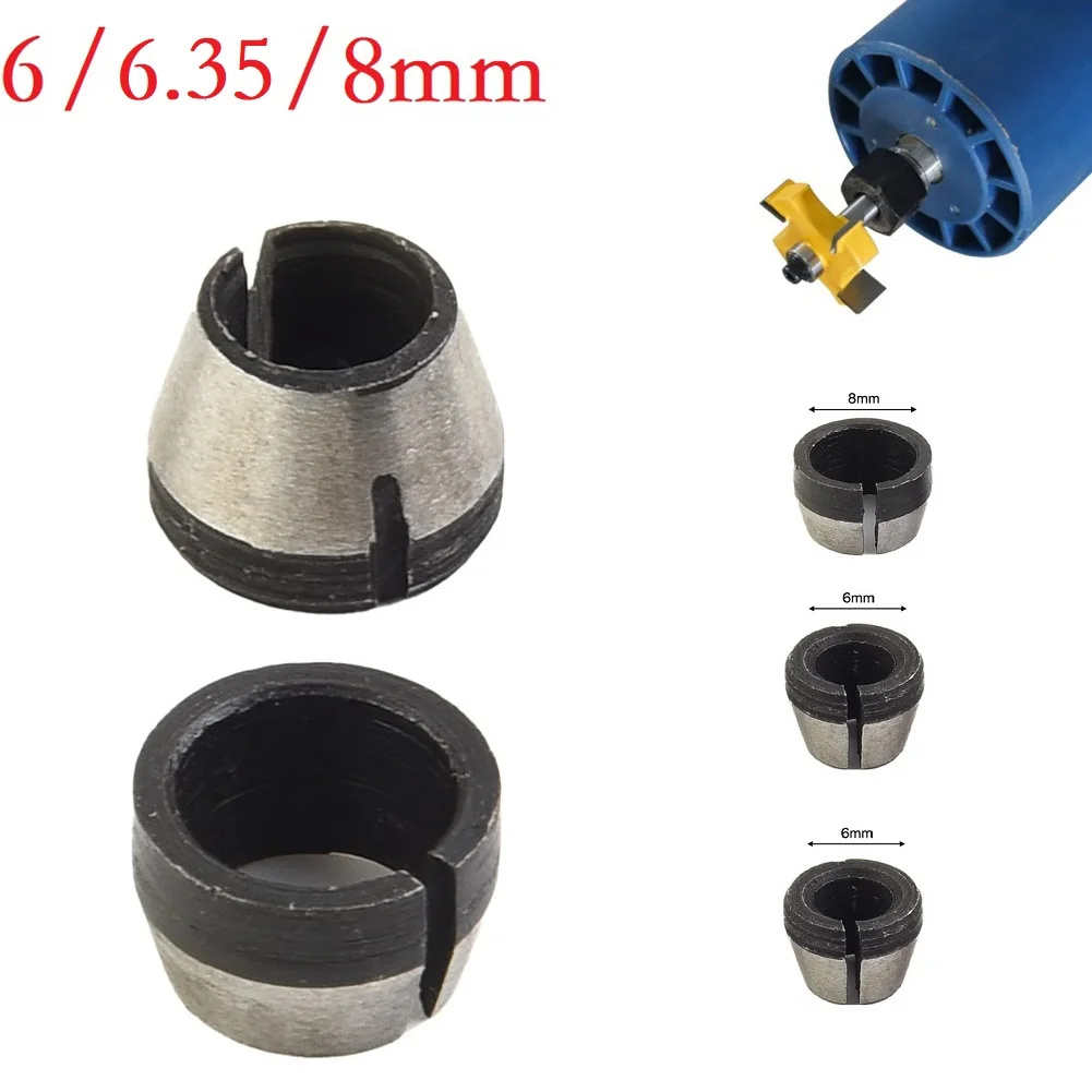 Mandrino adattatore pinza per rifilatrice router elettrico per macchina per incidere utensili elettrici punte del router 6mm 8mm