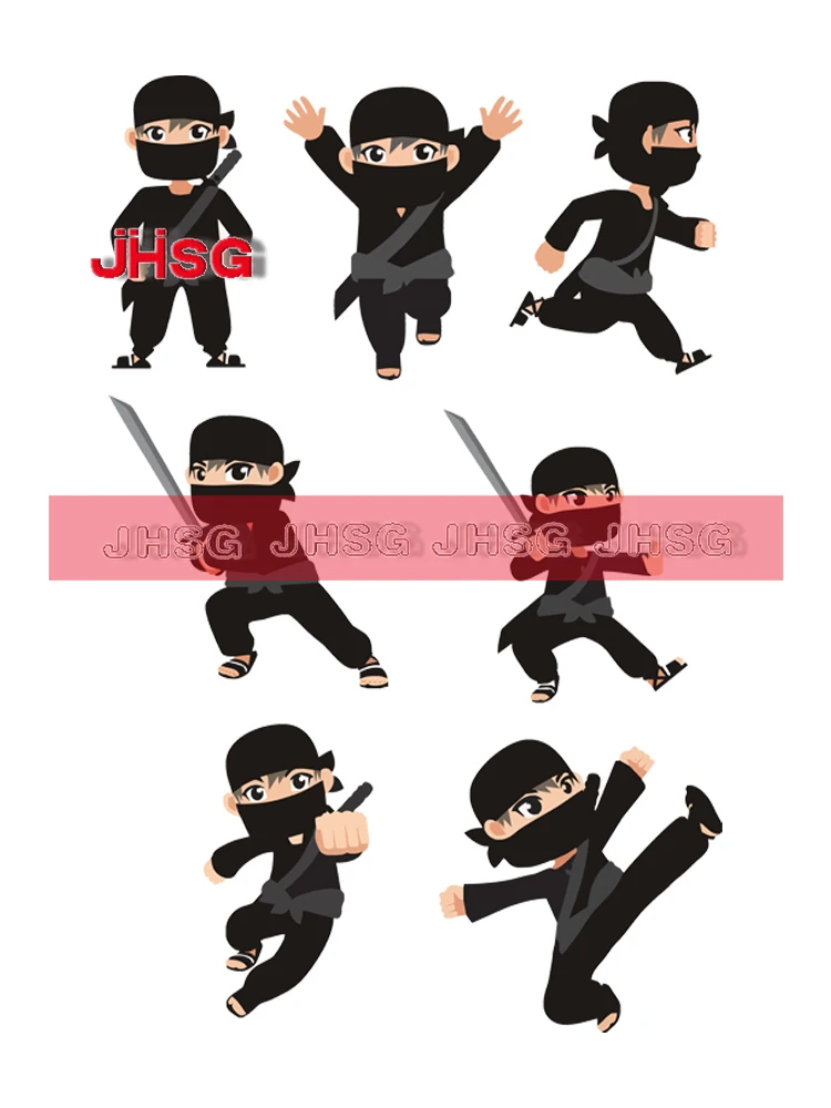 JHSG Car Stickers Strong Martial Arts People Decorative Waterproof Stickers Can Be Customized