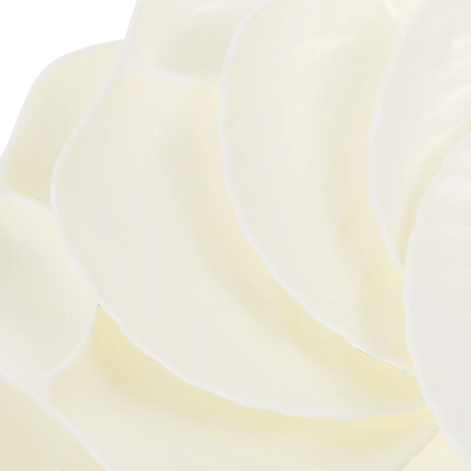 

6pcs Shell Shaped Sushi Plate Pp Material Lightweight Non Overflow Edges Food Dipping Dish For Sashimi Dumpling Japanese Serving