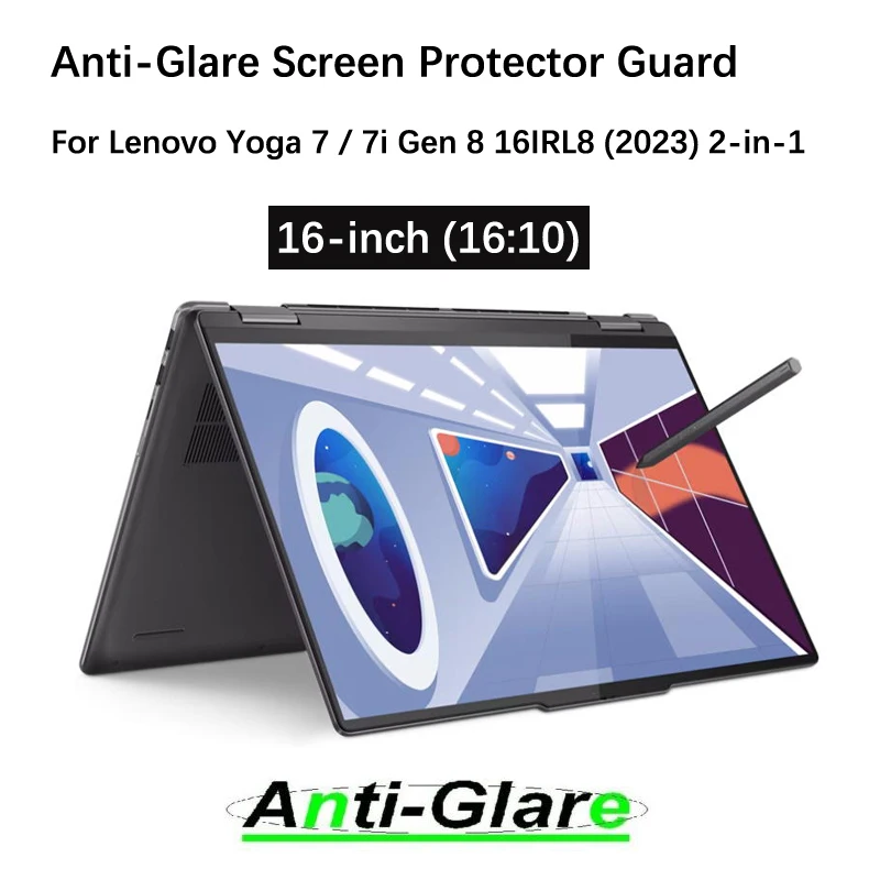 2X Ultra Clear/Anti-Glare/Anti Blue-Ray Screen Protector Guard for Lenovo Yoga 7/ 7i Gen 8 16IRL8 (2023) 2-in-1 Laptop 16