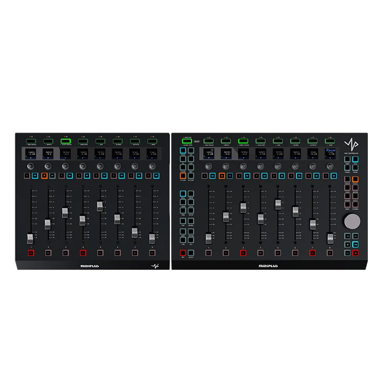 UP Tactile Audio Console Mixer Eight Channel Sequencer with Motorised Faders DAW Controller Host Professional Recording