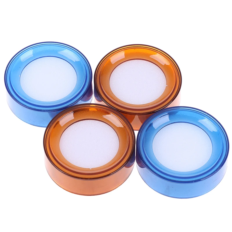 2 Stks/partij Plastic Ronde Doos Vinger Natte Spons Demper Voor Casher Tellen Geld