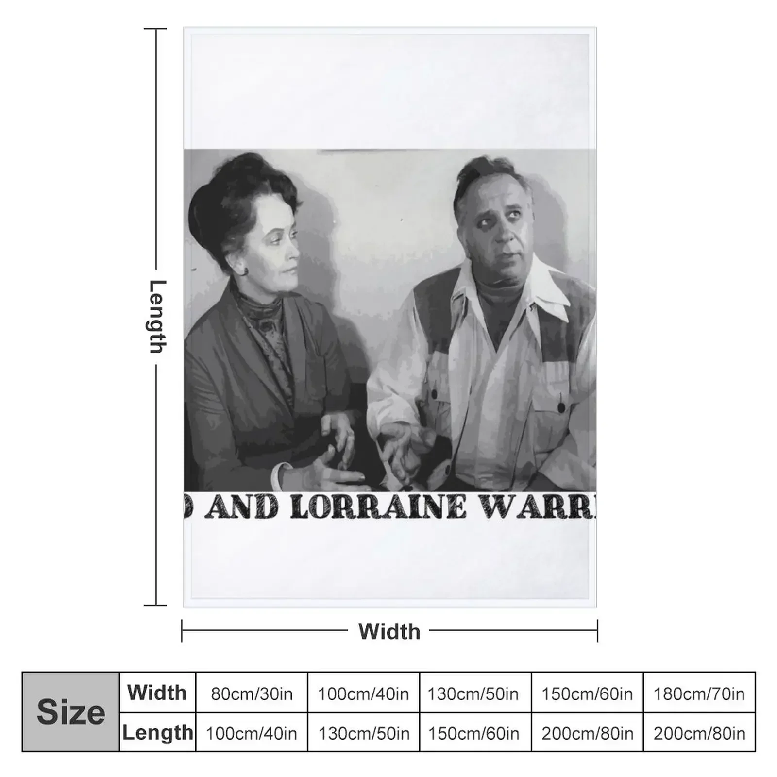 Ed and Lorraine Warren shirt Throw Blanket couch cozy soft plush fuzzy picnic outdoor blanket