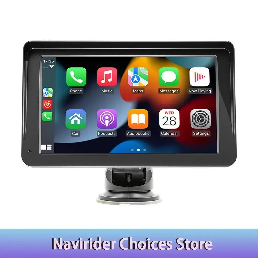 

7-дюймовый Android Auto беспроводной CarPlay автомобильный радиоприемник Wi-Fi GPS FM HD плеер стерео Bluetooth мультимедийный сенсорный экран универсальный