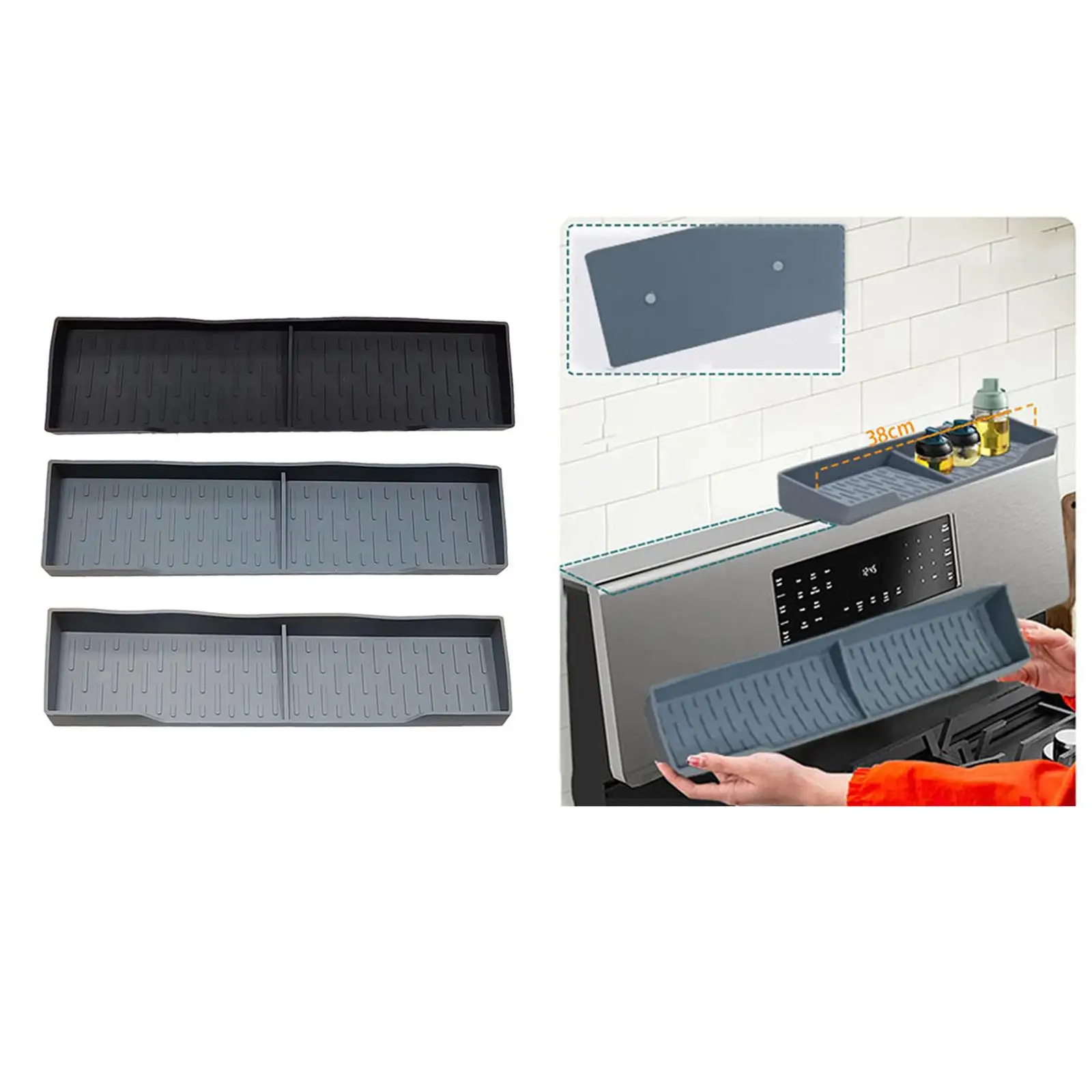 Stove Top Magnetic Shelf over The Stove Spice Rack Kitchen Organization