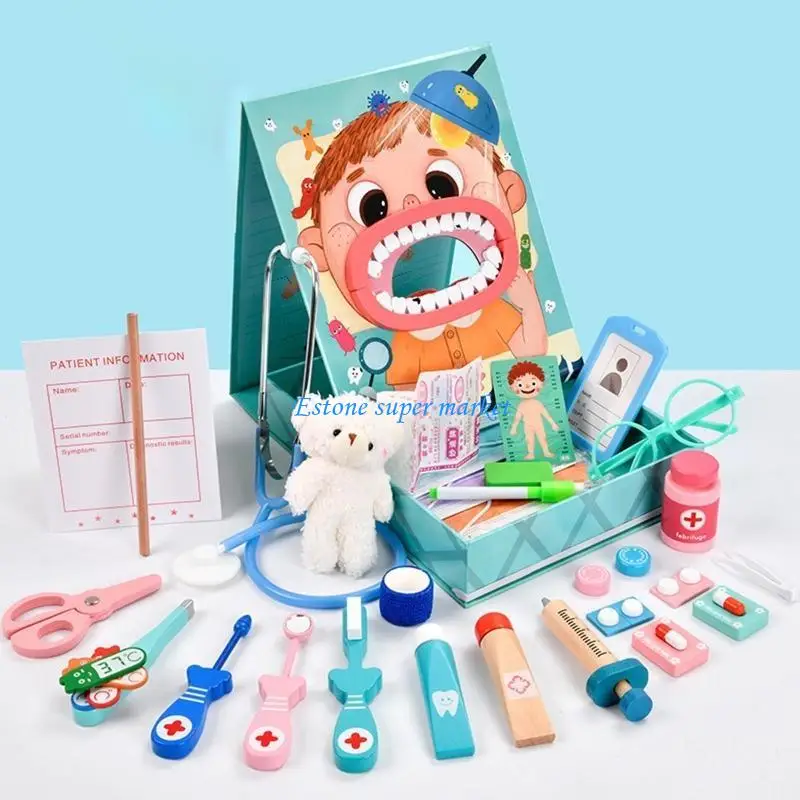 

090B Dentist Toy Doctor for Kids Pretend for Play Dentist Tools Medical Set for K