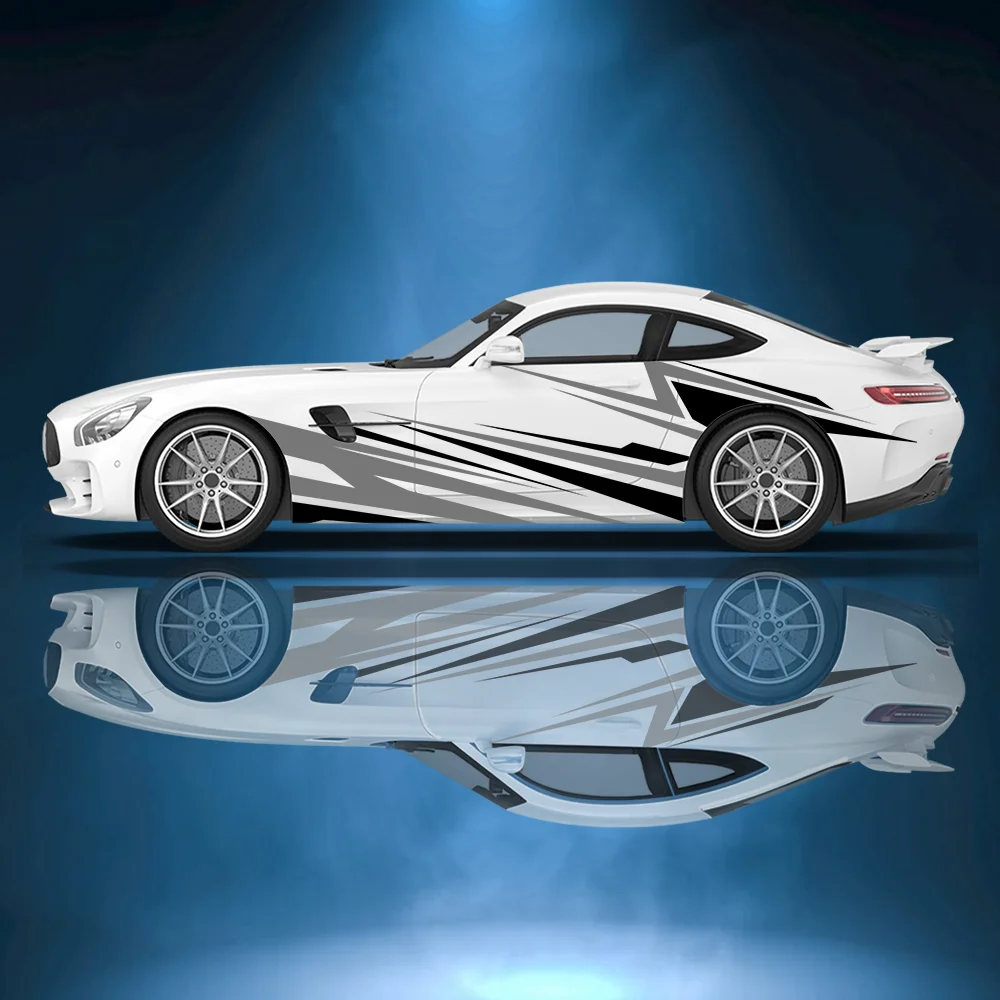 

Цветная молния с принтом на боковую наклейку автомобиля, защитная декоративная наклейка, водонепроницаемая самоклеящаяся наклейка, автоаксессуары, оберточная крышка