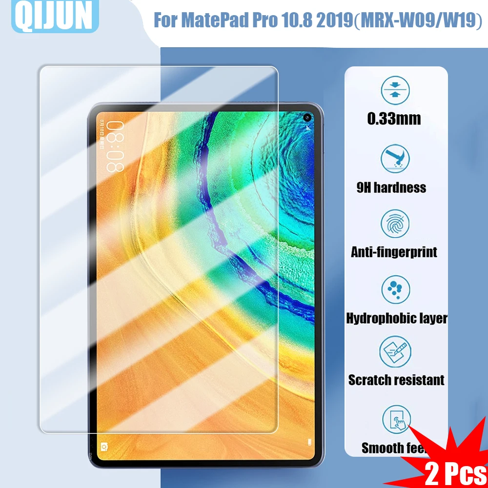 Película de vidrio templado para tableta Huawei MatePad Pro 10,8 "2019 a prueba de explosiones y resistente a los arañazos waterpro 2 uds AL09