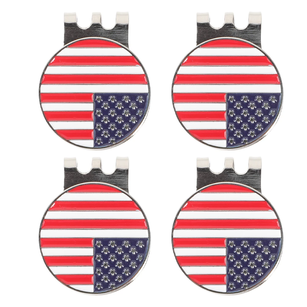 

4pcs Golf Hat Clip Ball Markers Portable Zinc Alloy Funny Golfing Accessories Hat Marker Golfs Decorative Sports