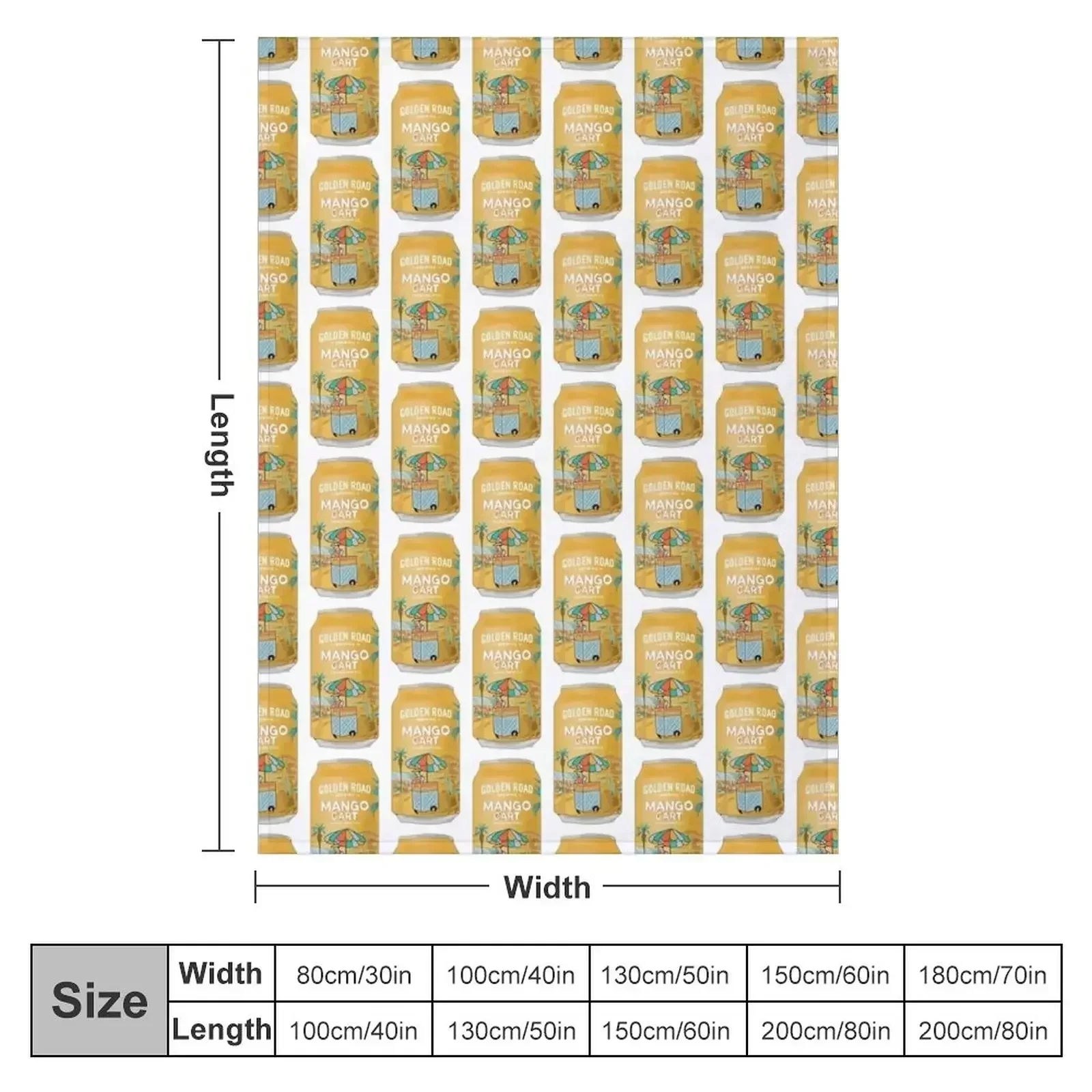 Golden Road Mango Cart Throw Blanket couch cozy soft plush fuzzy picnic outdoor blanket