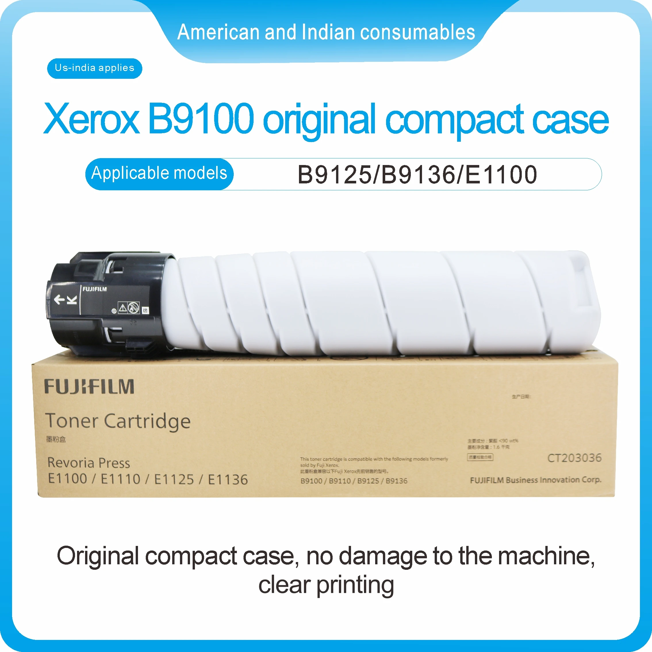 MJL CT203036 Asia version Original for Xerox PrimeLink B9100 B9110 B9125 B9136 toner 006R01766