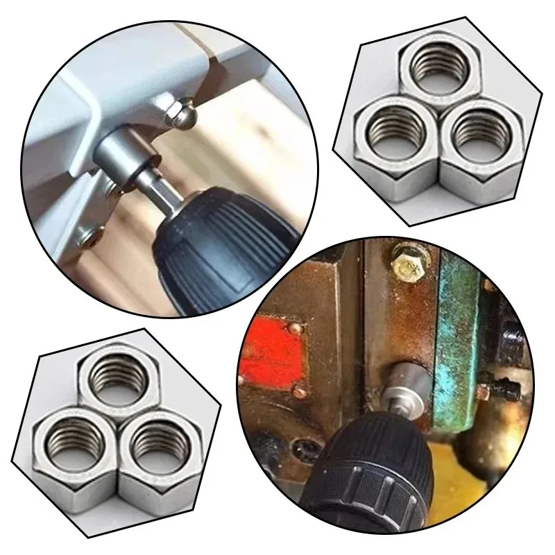 For Hexagonal Wrench Powerful Socket Inner Hexagonal Handle Screwdriver Socket Extension Rod Pneumatic Screwdriver Insert