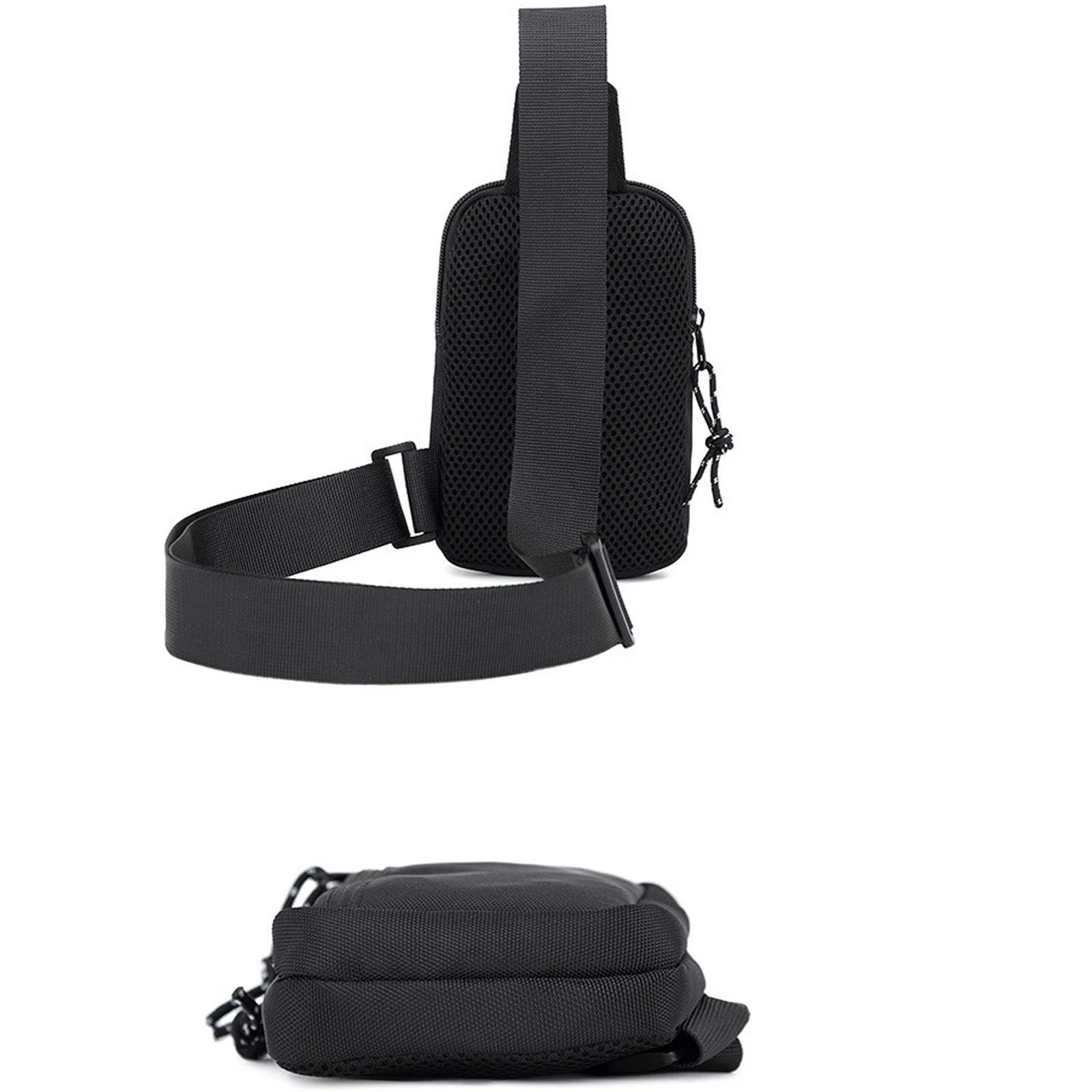 حقيبة رجالية ذات لون سادة/نمط مموه، حقيبة صدر رياضية كاجوال بحزام قابل للتعديل، حقيبة كروس عصرية للاستخدام اليومي #5