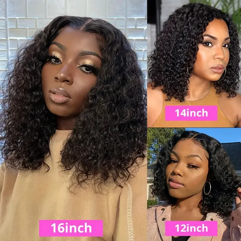 

Front Lace Wig Women's Small Curly Short Curly Hair Afro Black Universal Full Wig Wholesale