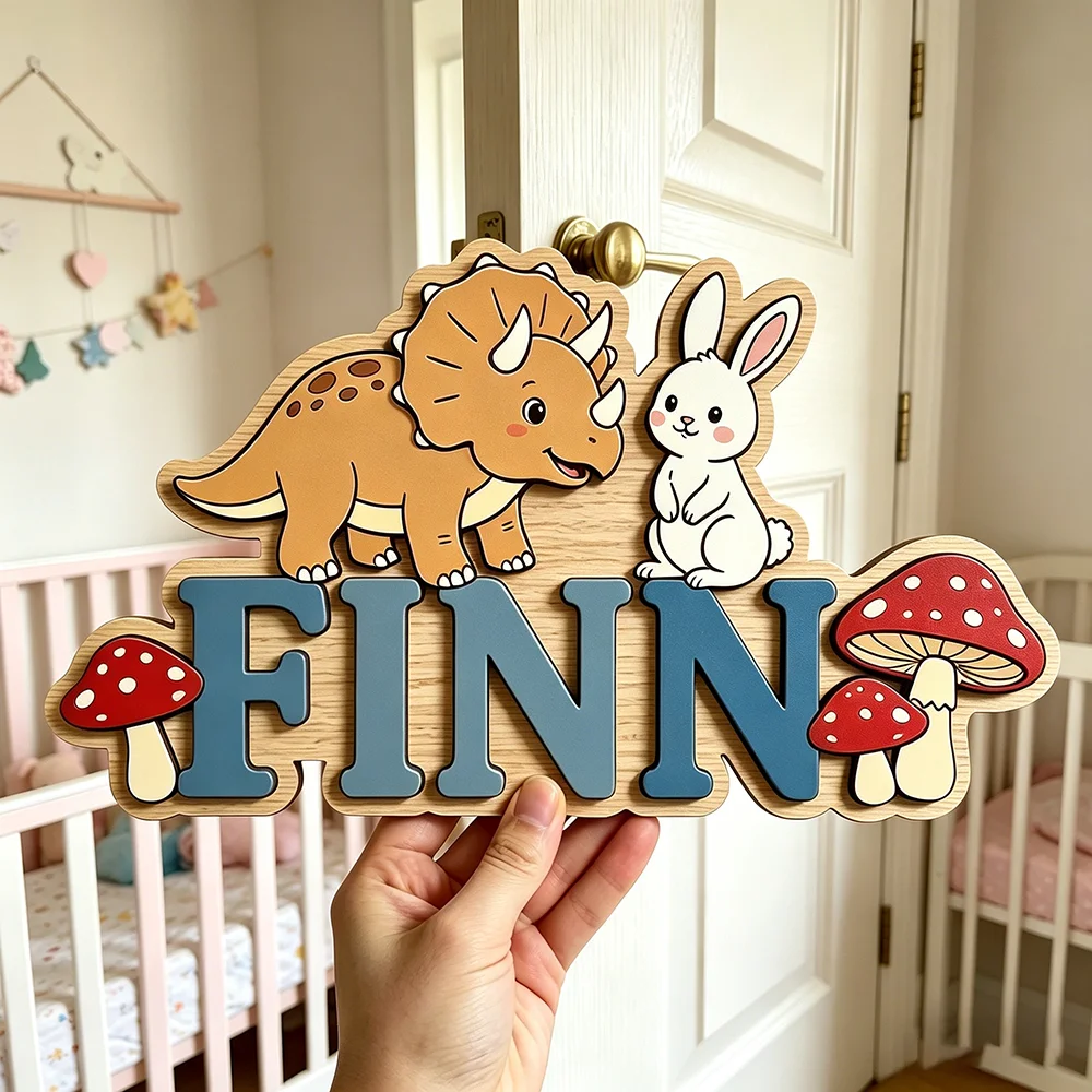 لافتة اسم مخصصة بتصميم وحيد ال - مراجعة Baby Nursery Neutral وسعره