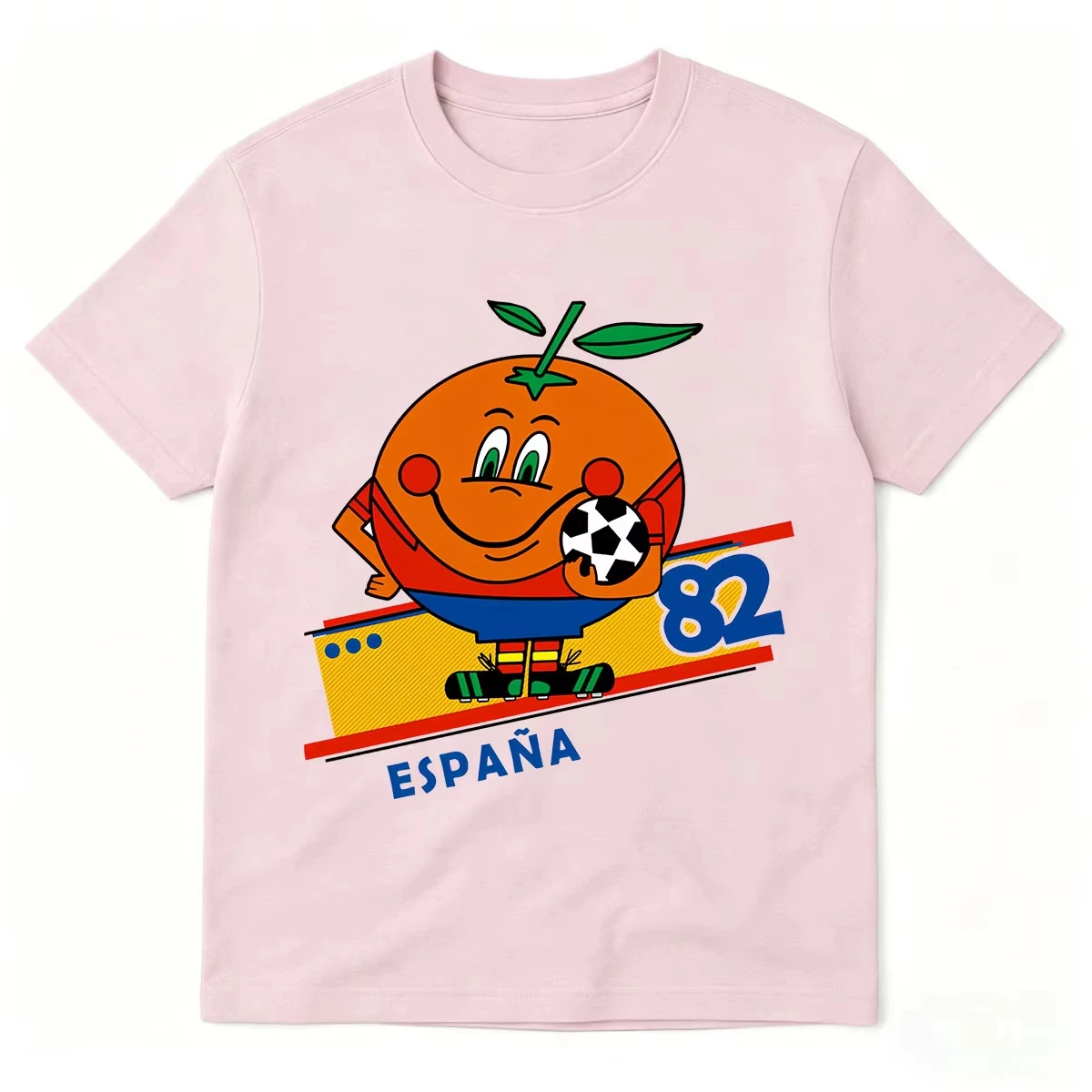 Naranjito Espana 82 Spanien Maskottchen 1982 Fußball Lustiges T-Shirt Herren Damen Kleidung Mode Übergroße Kurzarm-T-Shirts – Detail 8