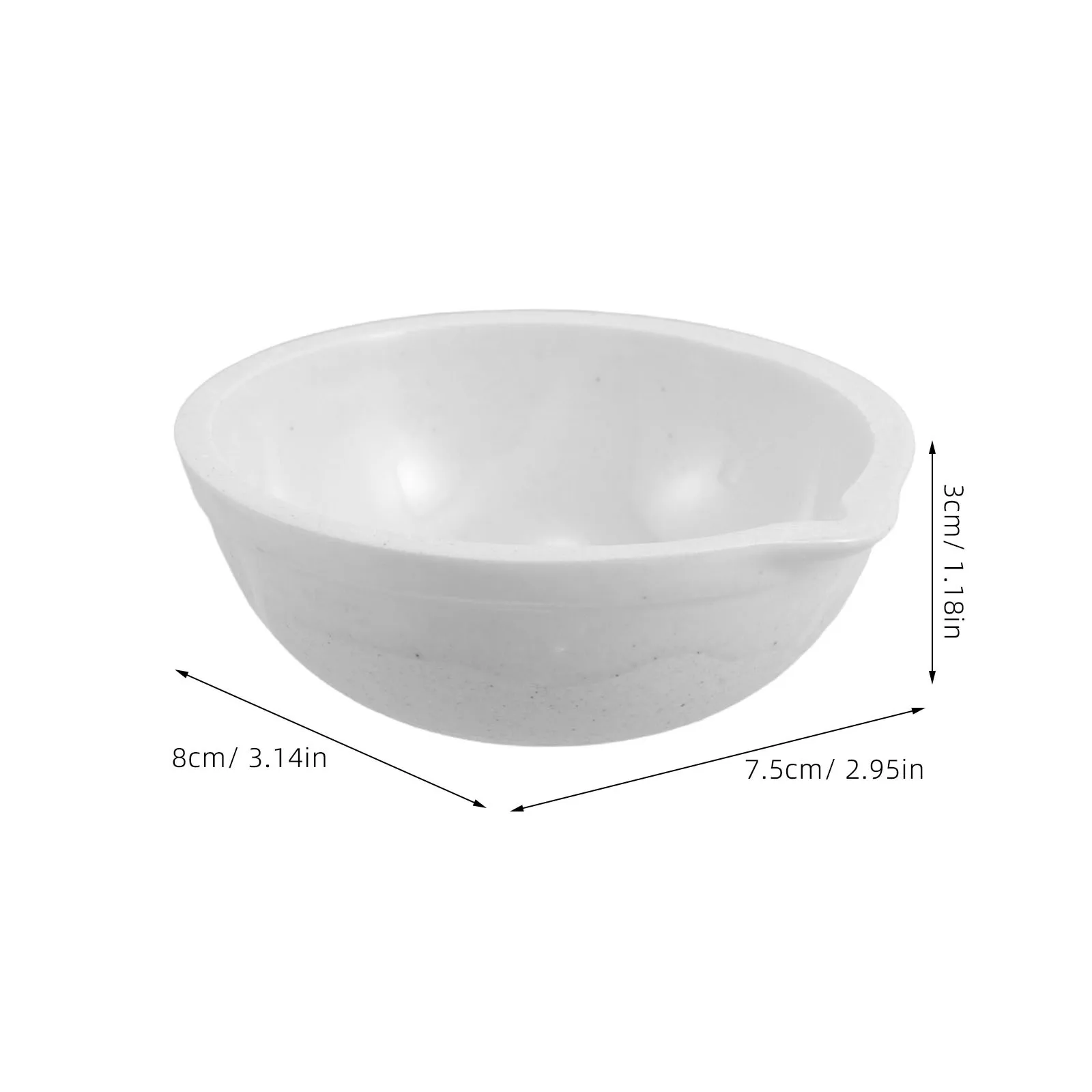 Piastre rotonde durevoli per piatti evaporanti in ceramica da laboratorio da 2 pezzi per esperimenti di riscaldamento chimico Progetti scientifici scolastici