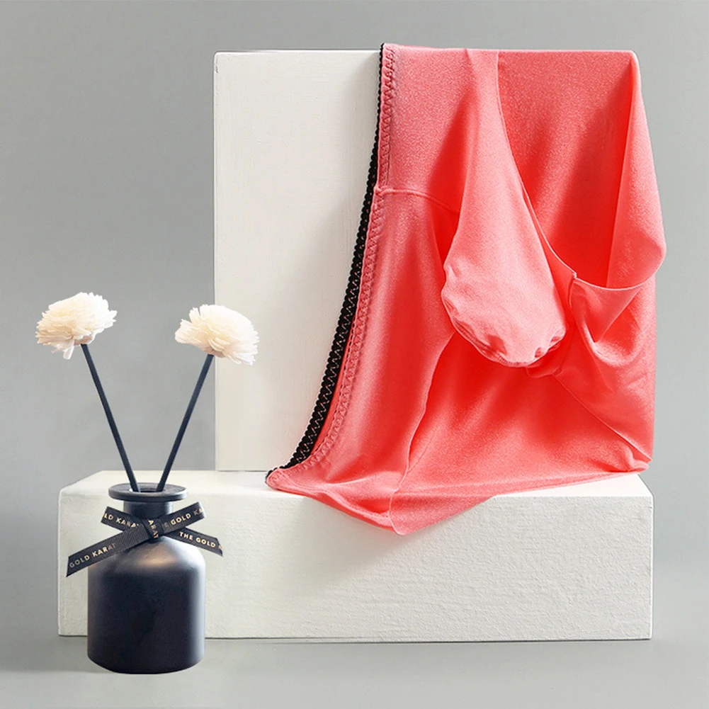 ملابس داخلية رجالي من الحرير الجليدي قابلة للتمدد بدون خياطة على شكل حرف U محدبة سراويل تحتية للرجال سراويل داخلية شفافة قابلة للتنفس #4