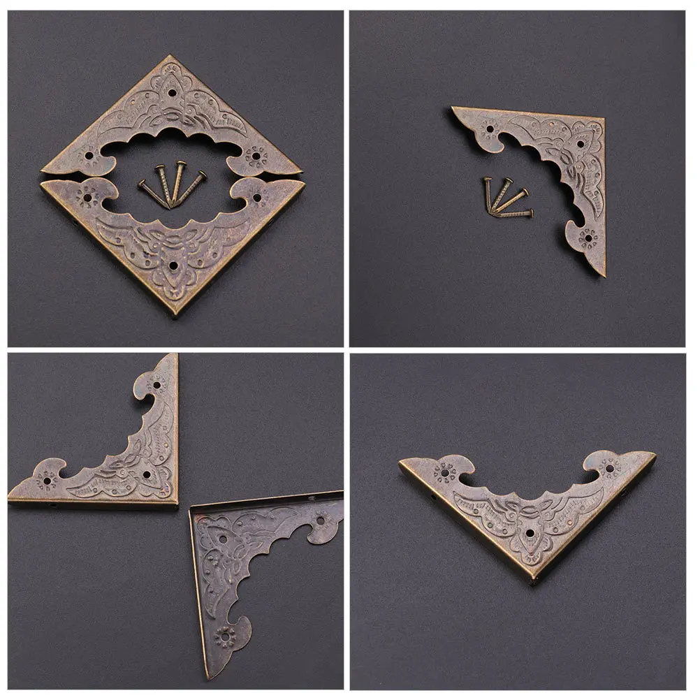 

24 шт., защитный инструмент для шкатулки для драгоценностей, прочный, износостойкий, стабильная установка, уникальный ретро внешний дизайн