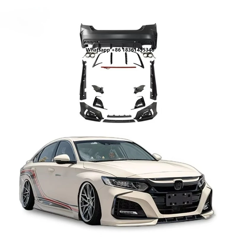 

For 2018-22 Primer Bodykit Front Rear Bumpers Side Skirts Auto Parts Body Systems Accessories