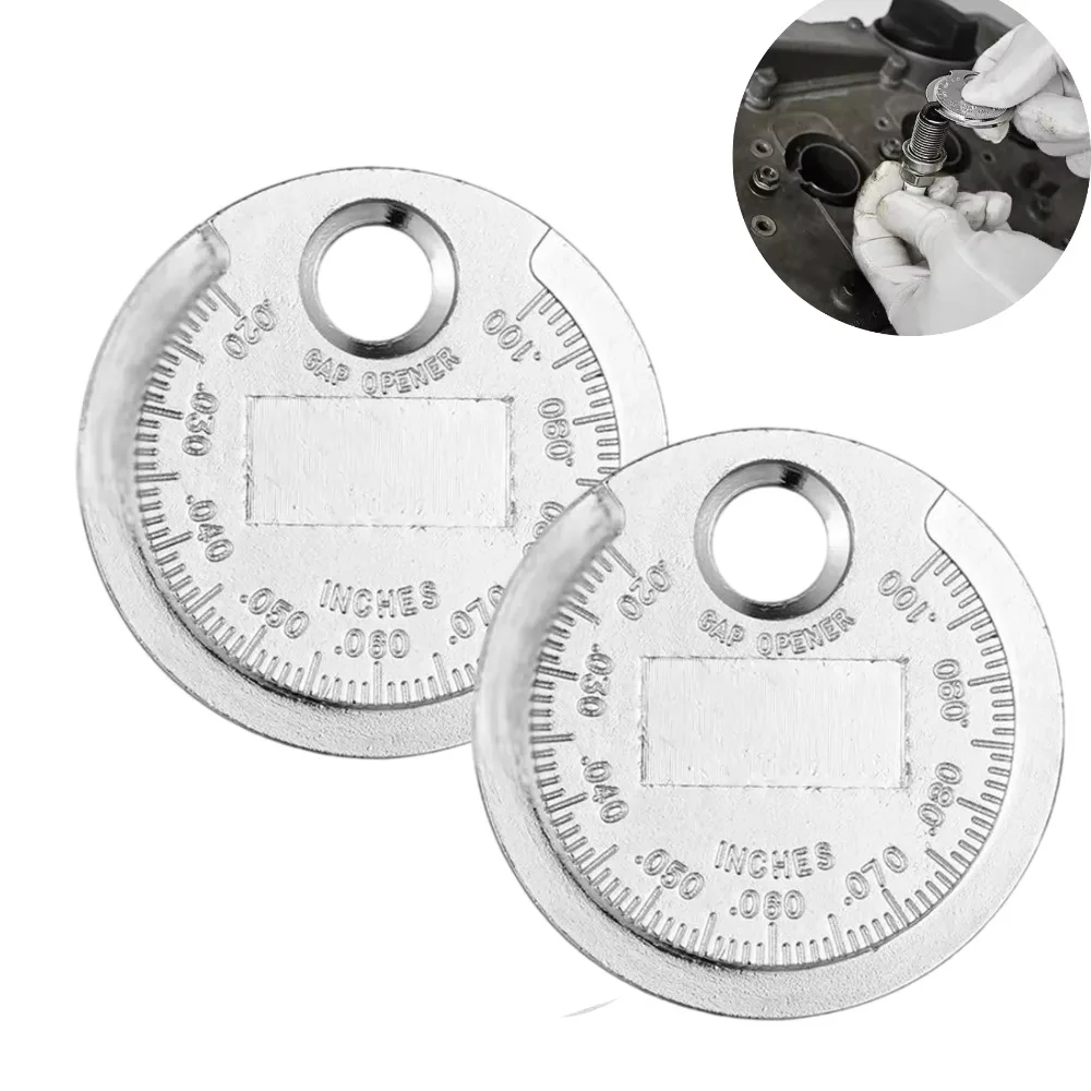 

Профессиональный измеритель зазора свечей зажигания с двойной шкалой 0.06-0.24 см, тип «монета», для автомобилей, мотоциклов, тюнинга и обслуживания