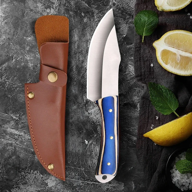 1 PC 7.8-inch sharp multi-purpose knife Stainless steel boning knife Outdoor hunting camping knife Other activity knife