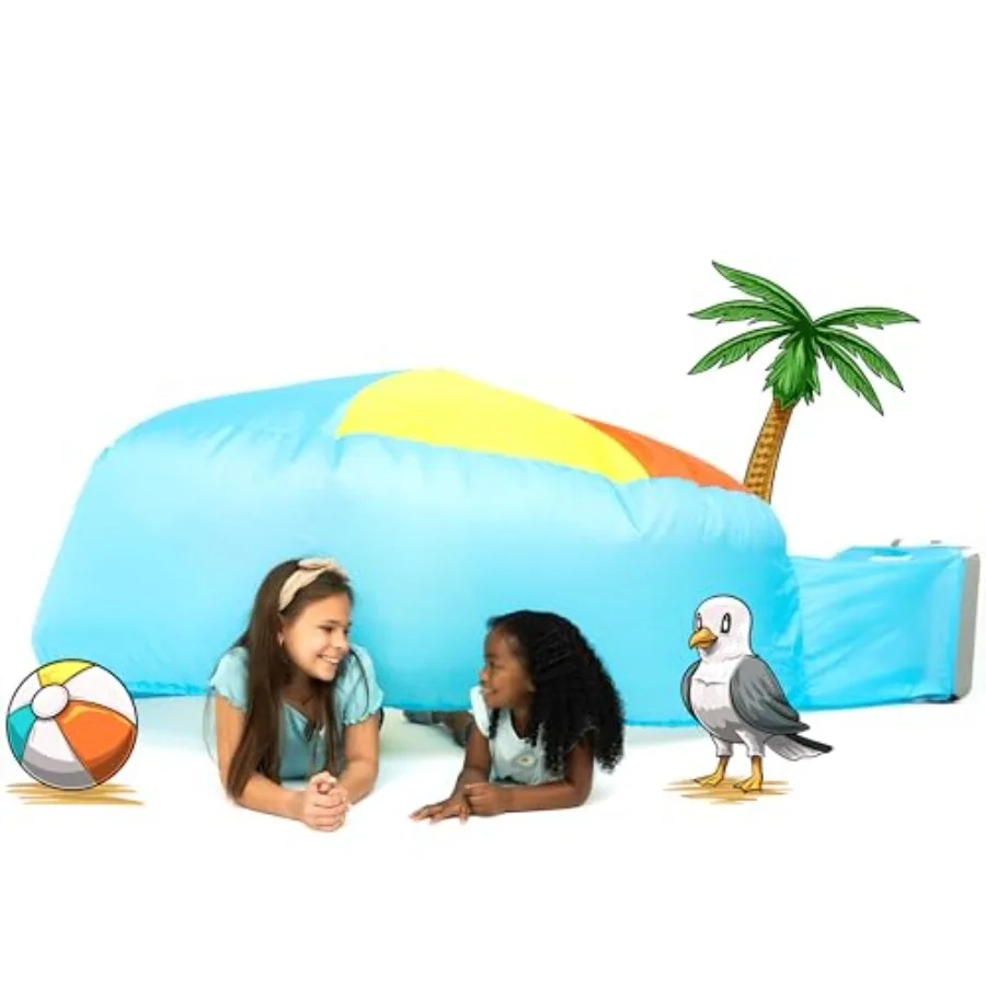 

The Original Patented AirFort - Build A Fort in 30 Seconds Inflatable Fort for Play Tent for 3-14 Years A Playhouse Where Imagi