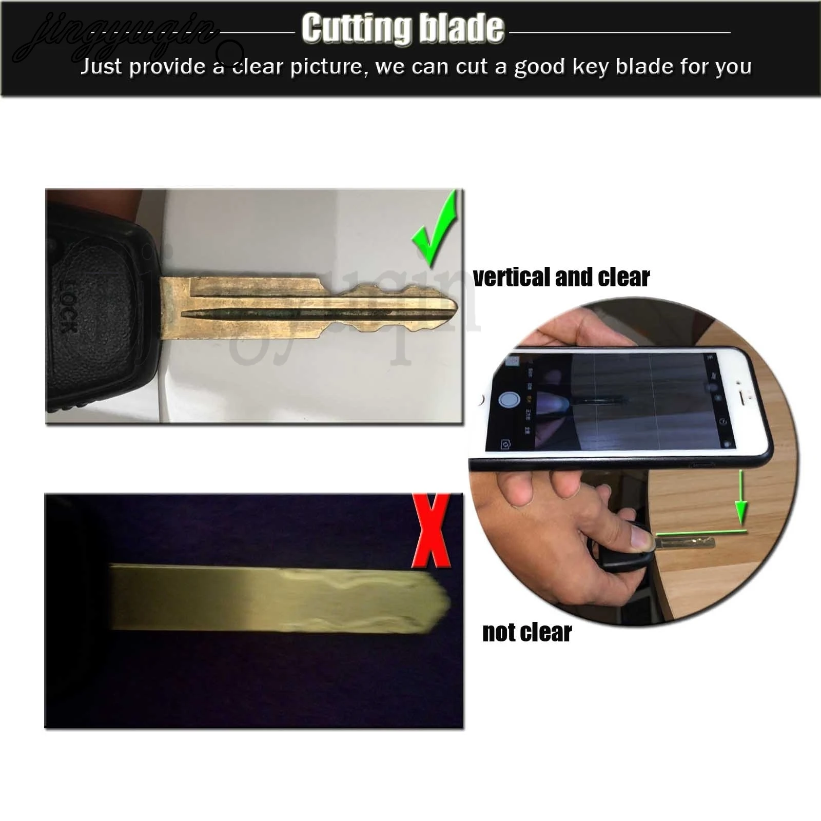 

jingyuqin Processing fee Service for CNC Cutting Blank Cut key Blade Flat Milling please contact with us before purchase