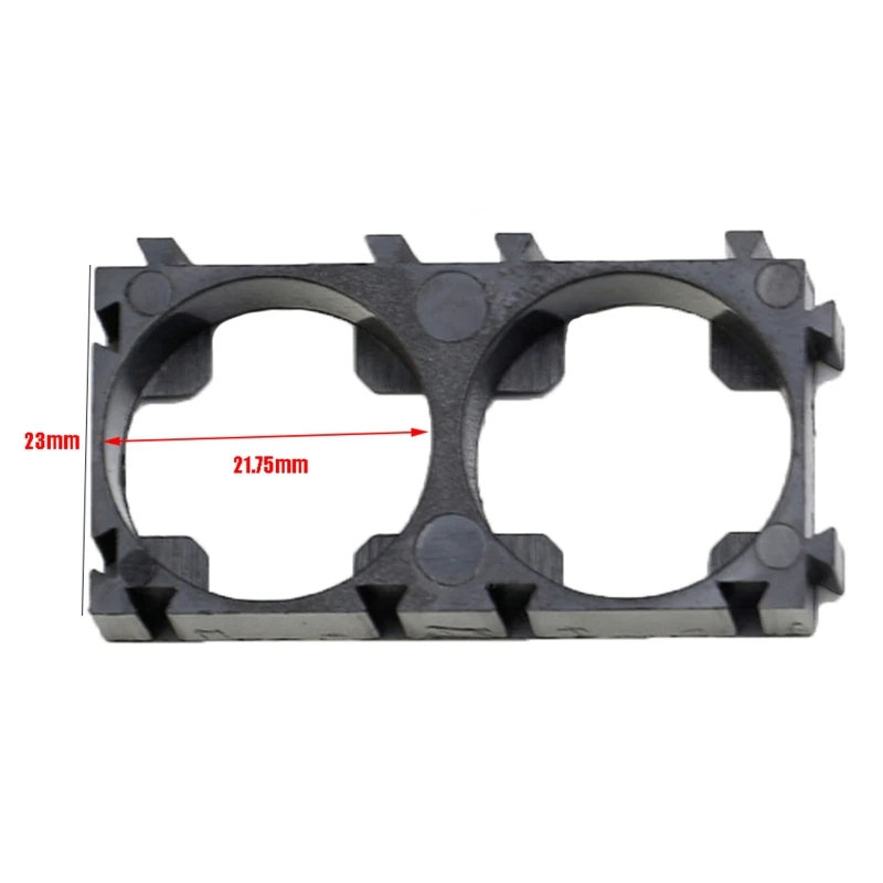A9LC 10Pcs 21700 Lithium Ion Cell Double Battery Holder Bracket for Battery Pack in Fire-Proof ABS Fixing Accessories image 5