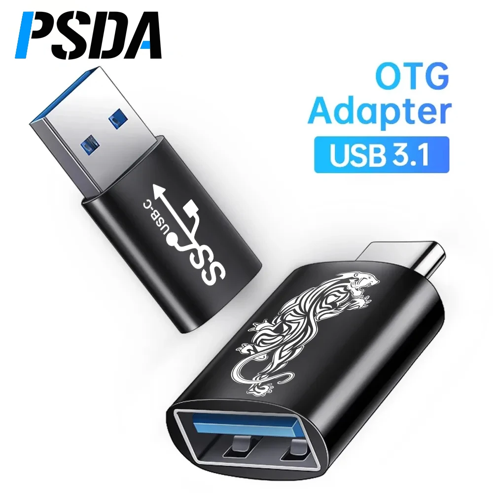 

PSDA 3D UV USB 3.1 OTG Adapter Type C to USB Adapter Cable Converters Data Transfer For Macbook Samsung Huawei USB Type C