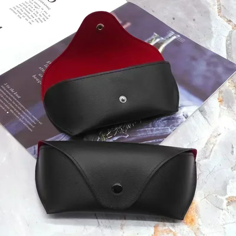 

New Fashion Soft Bag Glasses Case Leather Men's Leather PU Customized Folding Box Sunglasses Bag Frame Storage Box Sunglasses