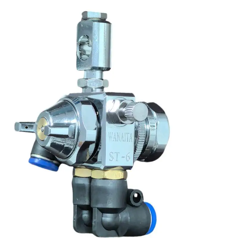 Automatic ST-6 ST-6R Spray Gun with Joints, Industrial Spray Paint Gun Professional Mini Spray Gun Air Tools Coating Tool