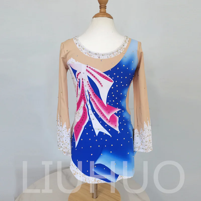 LIUHUO Rhythmic Gymnastics Leotard Competitive Cheerleading Performance For Children