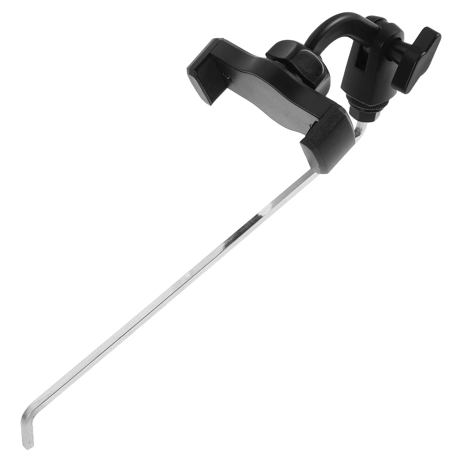 Adjustable Saxophone Phone Holder Sax Lyre Clip for Alto Tenor Saxophone Universal Fit Instrument Mount Marching Band Music