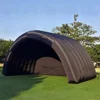 거대한 풍선 무대 커버 텐트는 야외 음악 축제 콘서트를 위한 에어 스테이지 지붕 화이트 쉘 돔 이벤트 아치 텐트를 폭파합니다 2