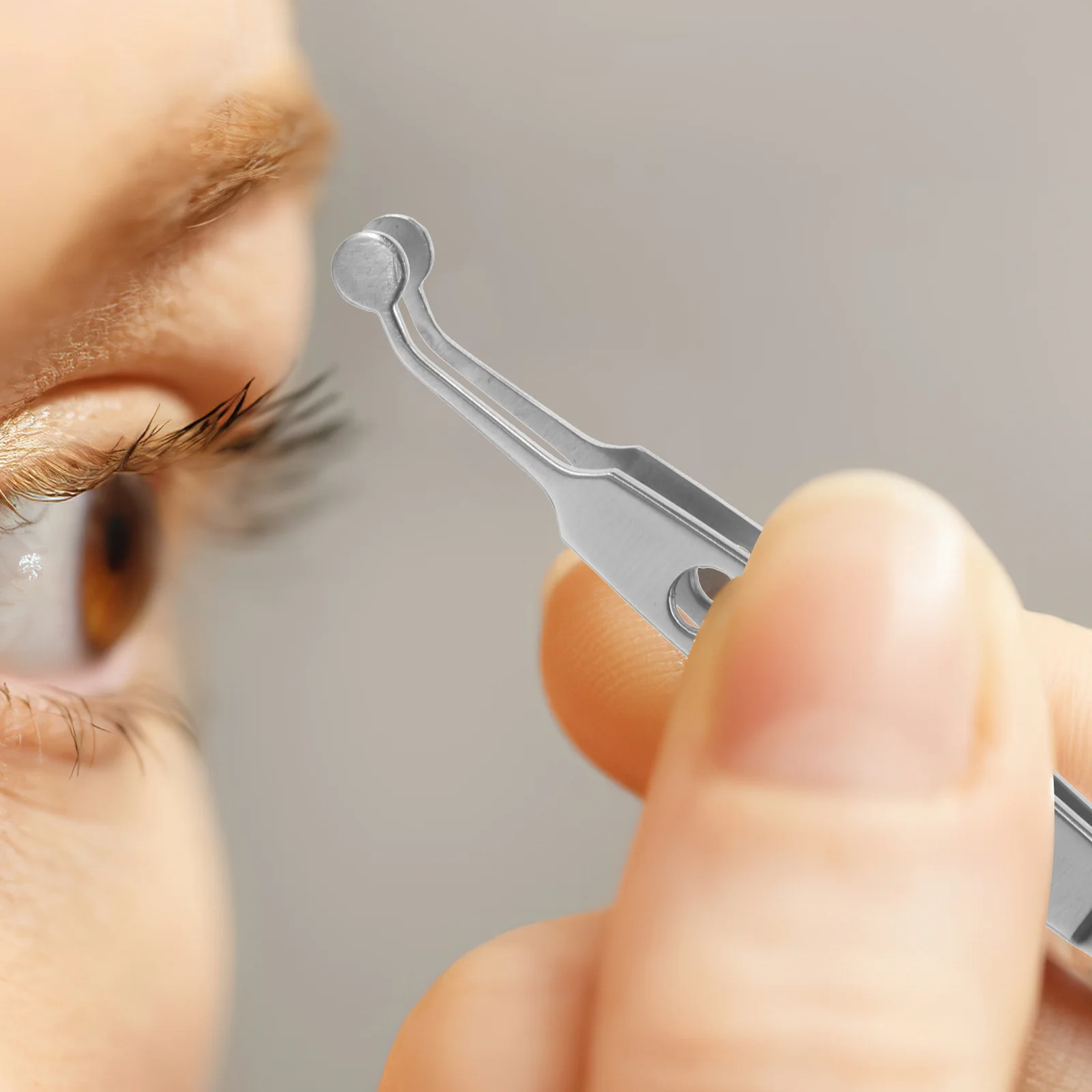 Stainless Steel Meibomian Gland Expressor Eyelid Massage Tweezers Rust Proof Non Slip Eyelid Massage Tool Meibomian Gland Forcep