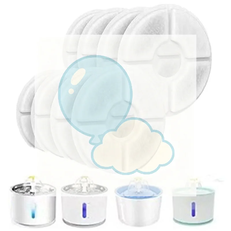 1/6/12Pcs Replacement Filter For Cat Dog Water Drinking Fountain Activated Carbon Replaced Filters Fountain Dispenser Feeders