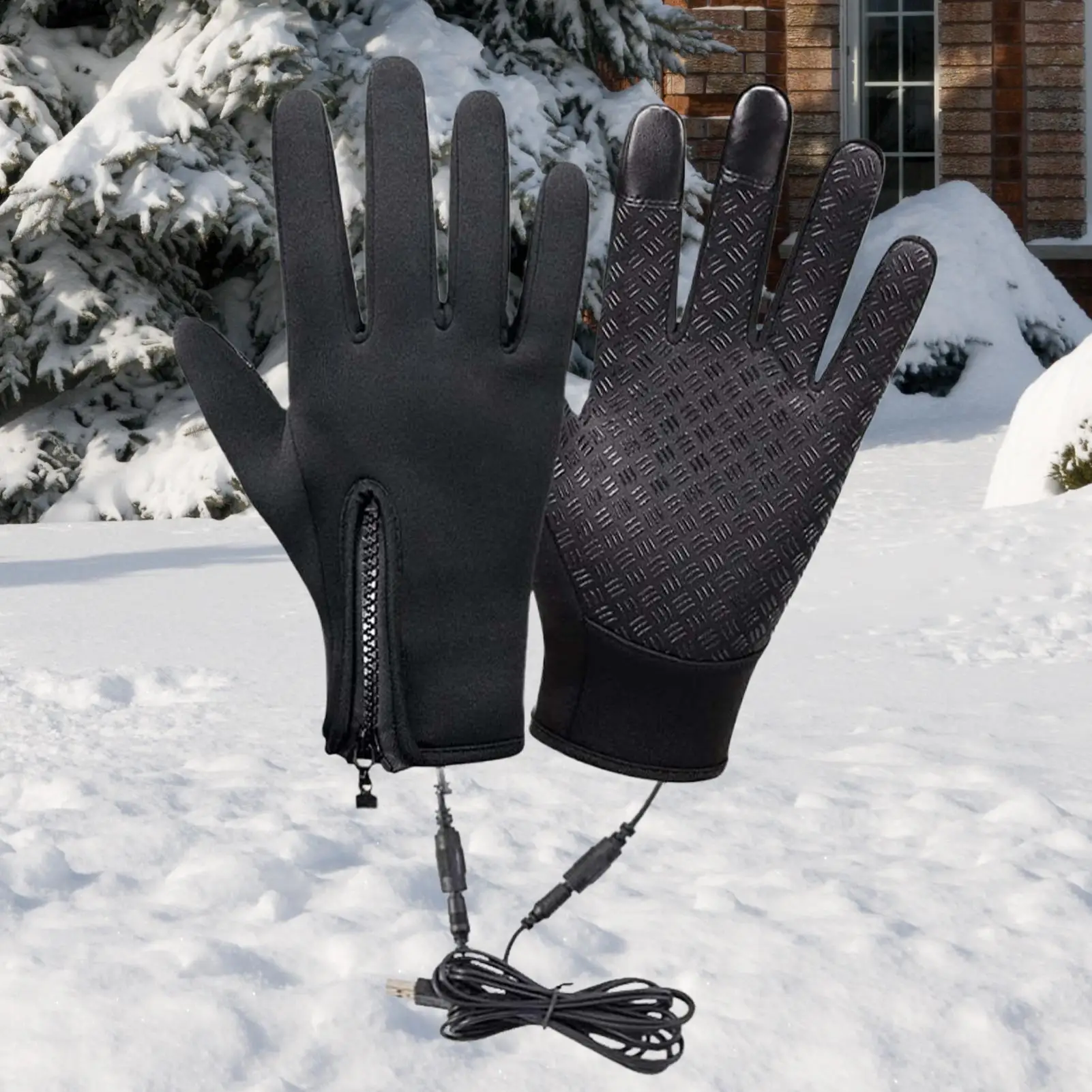 قفازات ساخنة للرجال قفازات ركوب ساخنة جهاز تدفئة محمول قفازات تعمل باللمس قابلة للشحن لفصل الشتاء الرجال النساء دراجة نارية في الهواء الطلق