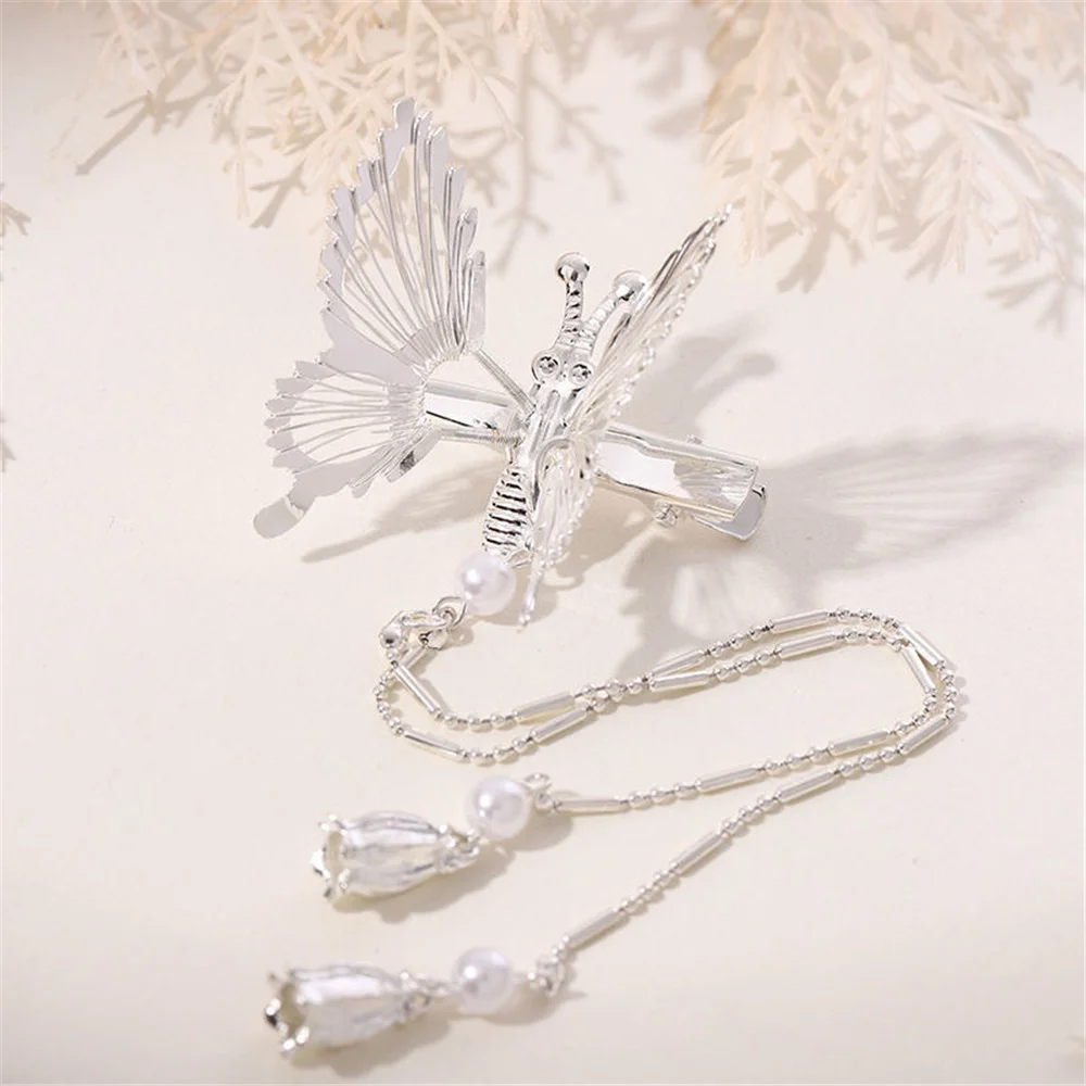 Elegant Tassel Butterfly Hairpin Moving Flying Girls Shiny Hair Clips Barrette Fashion Hair Accessories