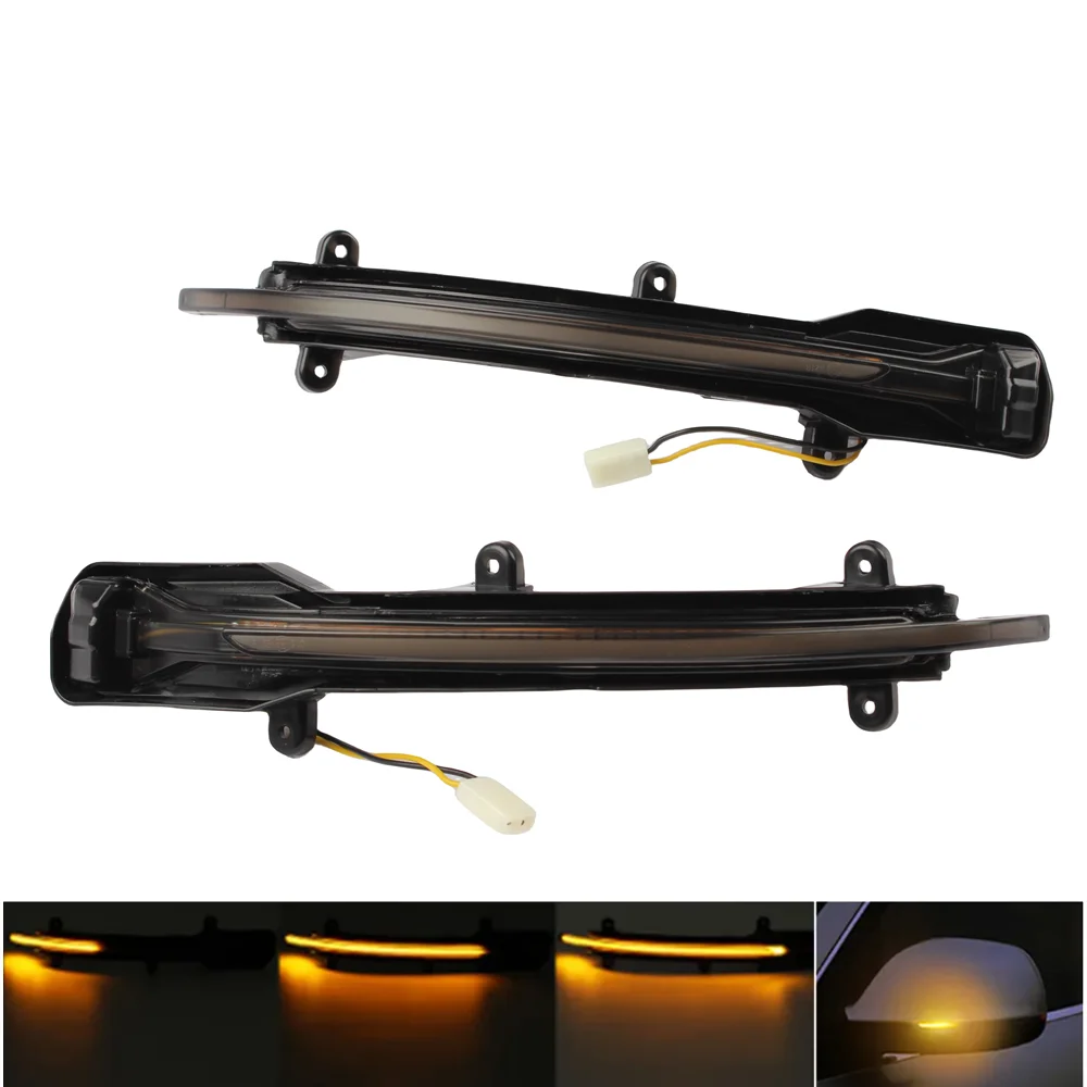 

2PCS Dynamic Scroll LED Turn Signal Light Rear Mirror Indicator For Audi Q5 SQ5 8R 2008-2017 Q7 SQ7 4L Facelift 2009-2015