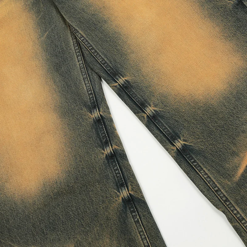 UPRAKF Pocket Jeans Distressed Denim Autumn Fashion Loose Basic High Street Pants Casual Pantalones