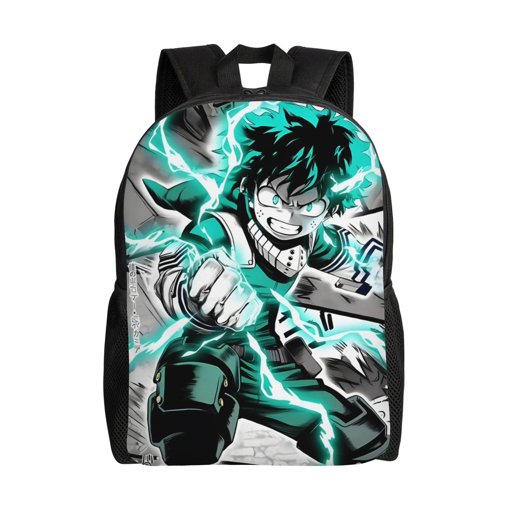 Mochila de moda para la temporada de regreso a clases, diseño de panel de manga Teen Hero Detroit Smasher, de Bandai My Hero Academia, para hombres y mujeres